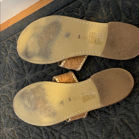 Jack Rogers cork and gold sandals - Picture 4 of 6